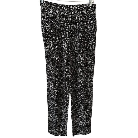 Liz Claiborne Collection Womens Black & White Polka Dot Pants Size 4 - Picture 1 of 6